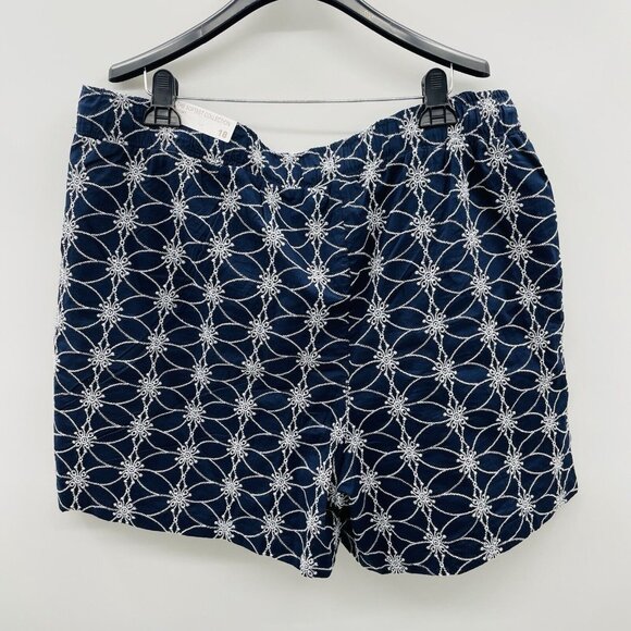 Lane Bryant Womens Plus Size 18 The Softest Collection Eyelet Shorts in Blue $59 - Picture 5 of 9